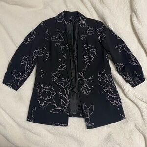 Floral Black Women's Blazer